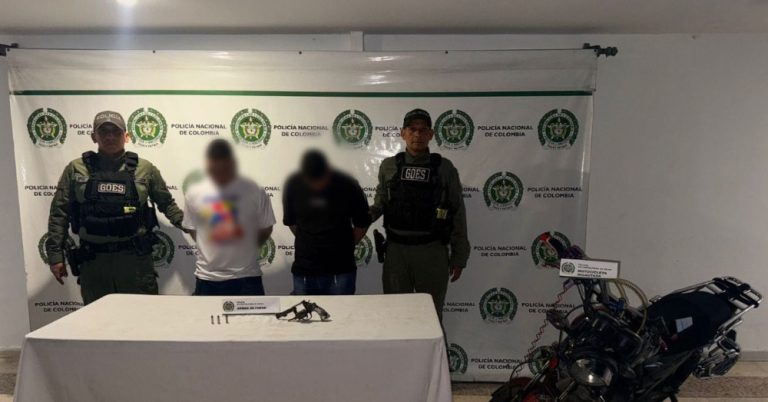 Huyeron de la Policía y terminaron capturados: incautan arma de fuego en Neiva