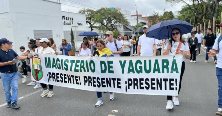 Docentes de Neiva se movilizan para exigir garantías en acceso a la salud y señalan a Fiduprevisora