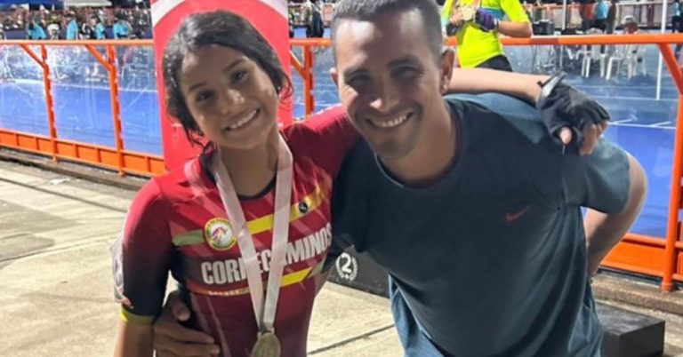 Sharon Nashira Lobo Chavarro se consagra campeona nacional de patinaje en menores
