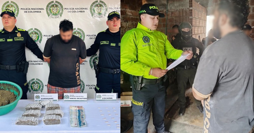 Cae alias “El Rolo” por microtráfico en Neiva